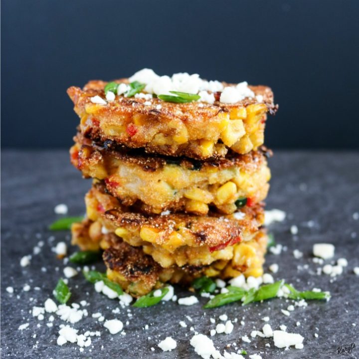 Corn, Zucchini and Bell Pepper Cakes - Karyl's Kulinary Krusade