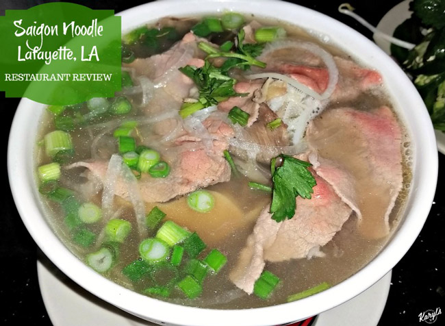 Saigon Noodle, Lafayette LA - Karyl's Kulinary Krusade