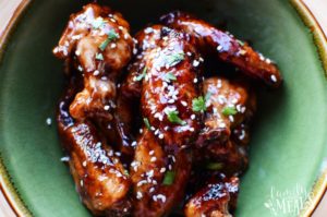 Honey Soy Sticky Chicken Wings by Family Fresh Meals