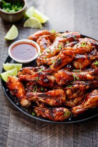 Sticky Thai Chicken Wings by Cafe Delites