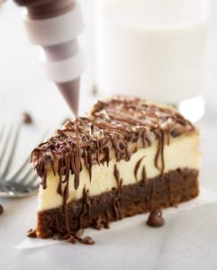 Brownie Bottom Cookie Dough Cheesecake by The Chunky Chef