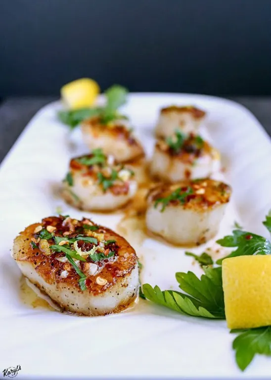 Garlic Lemon Butter Scallops - Karyl's Kulinary Krusade Garlic Lemon Butter Scallops - Karyl's Kulinary Krusade