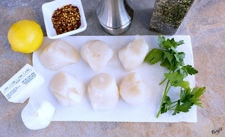 Garlic Lemon Butter Scallops - Karyl's Kulinary Krusade