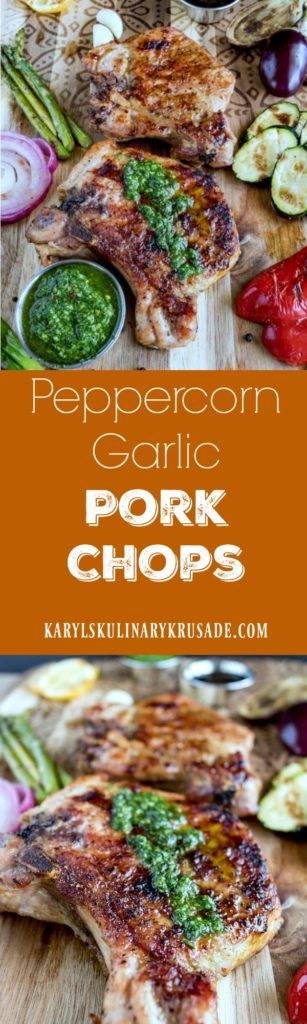 Peppercorn Garlic Pork Chops - Karyl's Kulinary Krusade
