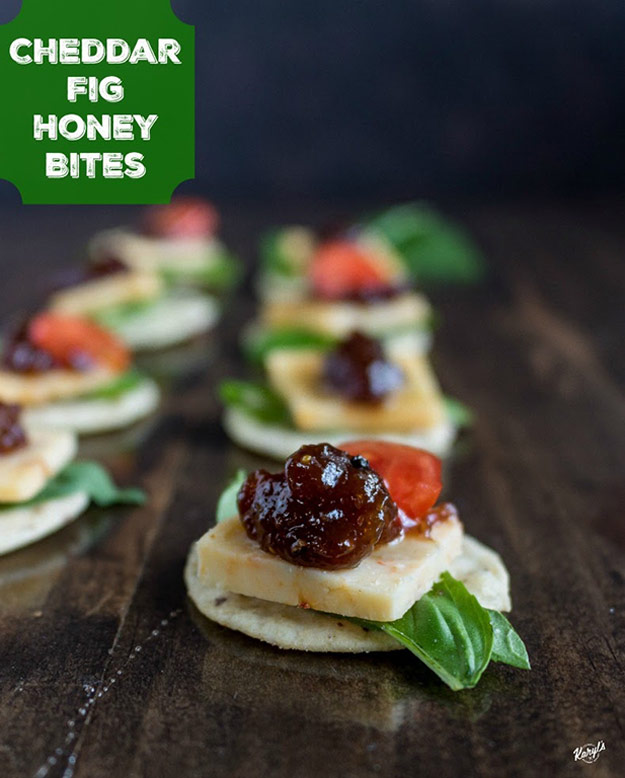 Cheddar Fig Honey Bites - Karyl's Kulinary Krusade