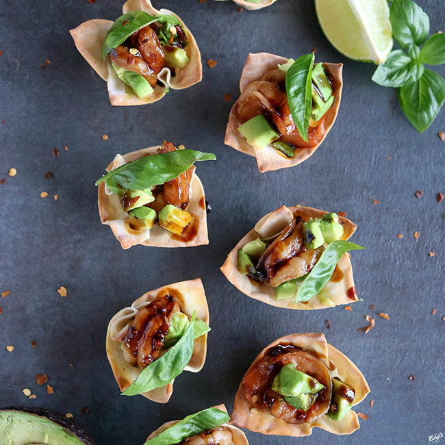 Shrimp Avocado Wonton Cups Karyl's Kulinary Krusade