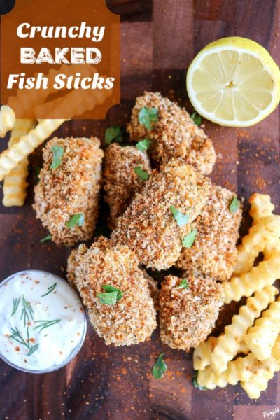 Crunchy Baked Fish Sticks by Karyl's Kulinary Krusade