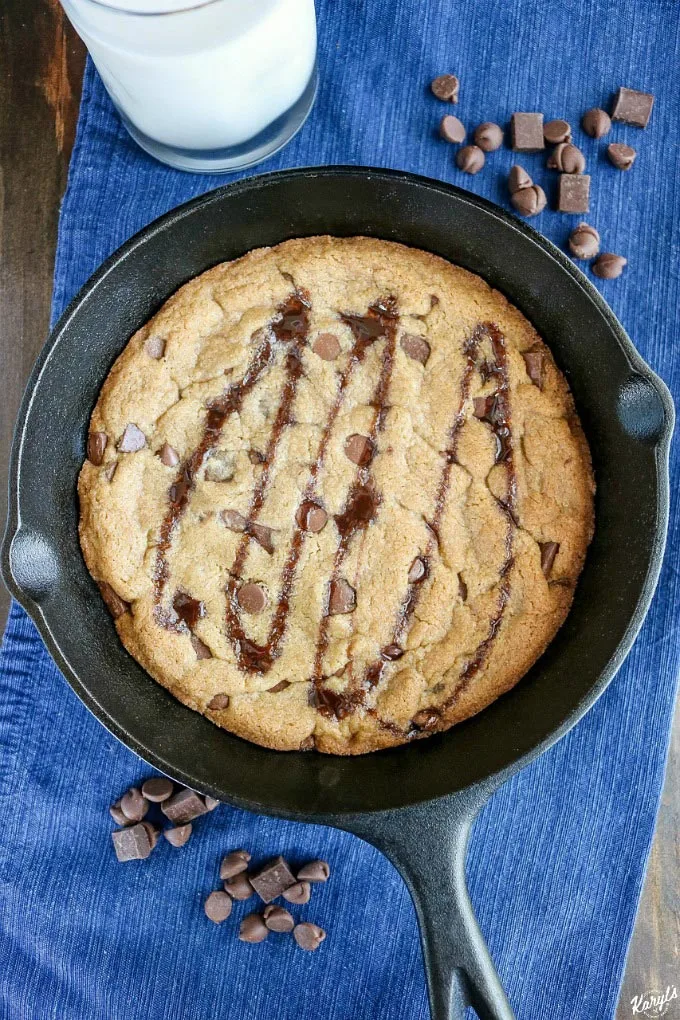 Cast Iron Skillet Chocolate Chip Cookie - Daily Appetite