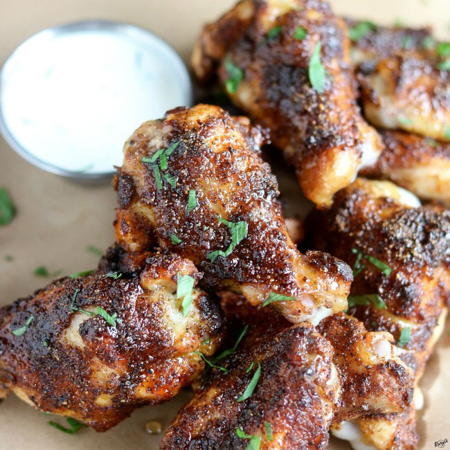 Baked Spicy Honey Chicken Wings - Karyl's Kulinary Krusade