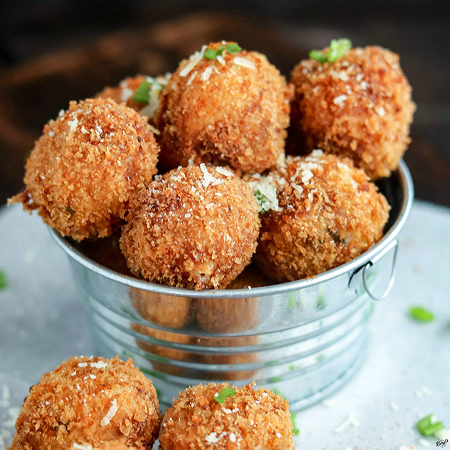 Loaded Mashed Potato Balls - Karyl's Kulinary Krusade
