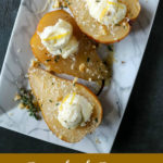 Poached Pears with Parmigiano Reggiano and Ricotta - Karyl's Kulinary Krusade